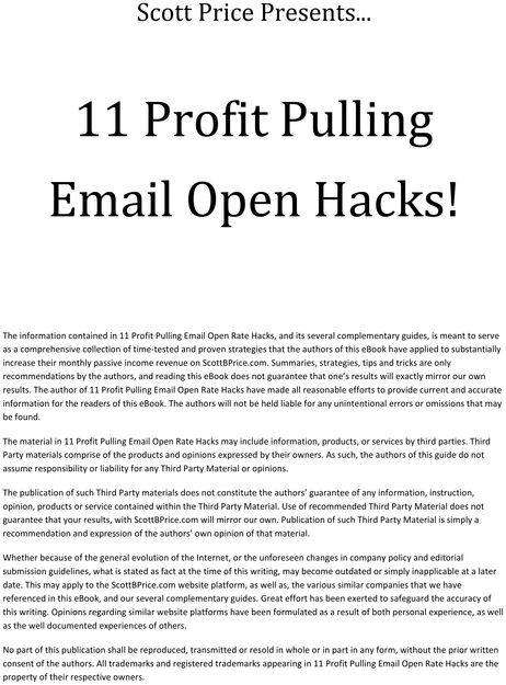 Product picture 11 Email Open Hacks - FORCE your subscribers to open your 